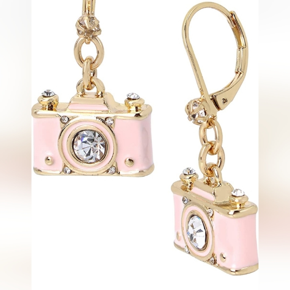 Betsey Johnson Camera Earrings